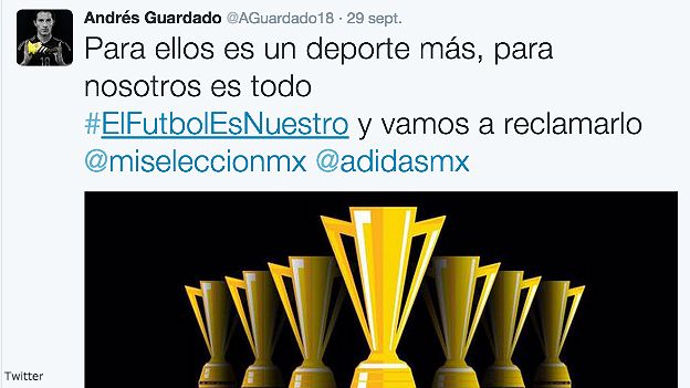 Twitter de Andrés Guardado