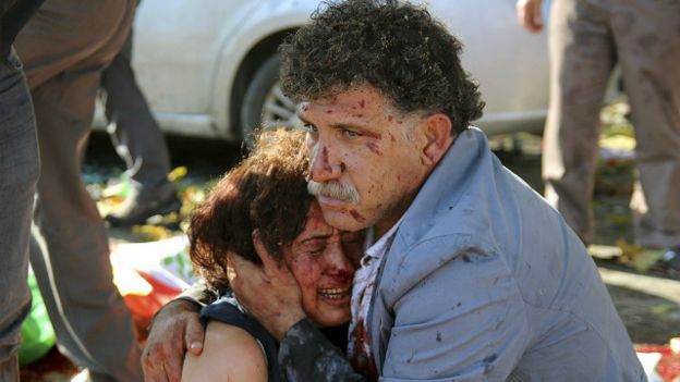 Heridos en el ataque de Ankara, Turquía