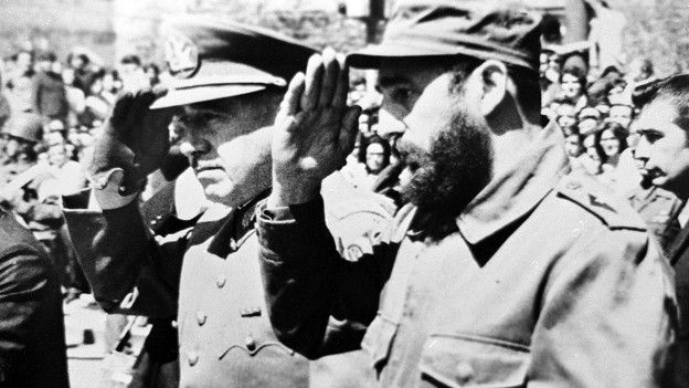 Fidel Castro y Augsuto Pinochet.