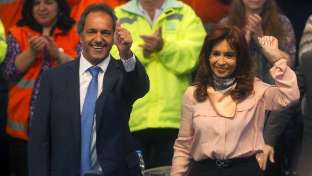 Daniel Scioli y Cristina Fernández