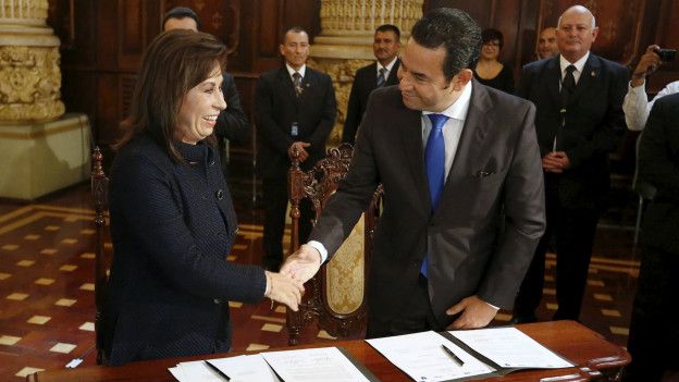 Sandra Torres y Jimmy Morales