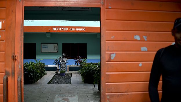 Centro de acogida de migrantes en Tapachula, México