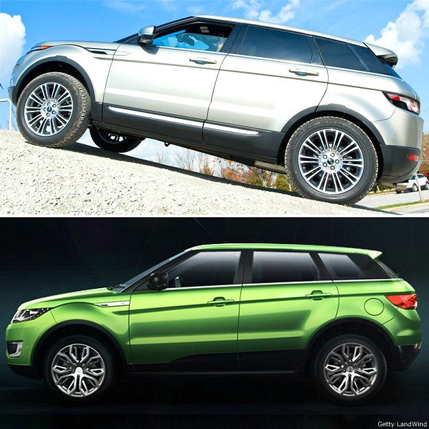 Range Rover Evoque y LandWind X7