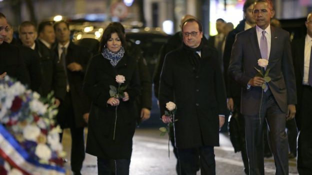 Hidalgo, Hollande y Obama
