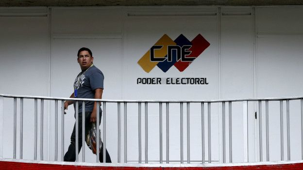 Imagen del Consejo Nacional Electoral en Caracas