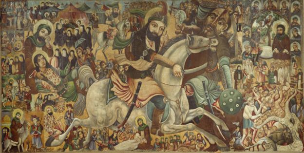 Pintura de la batala de Karbala