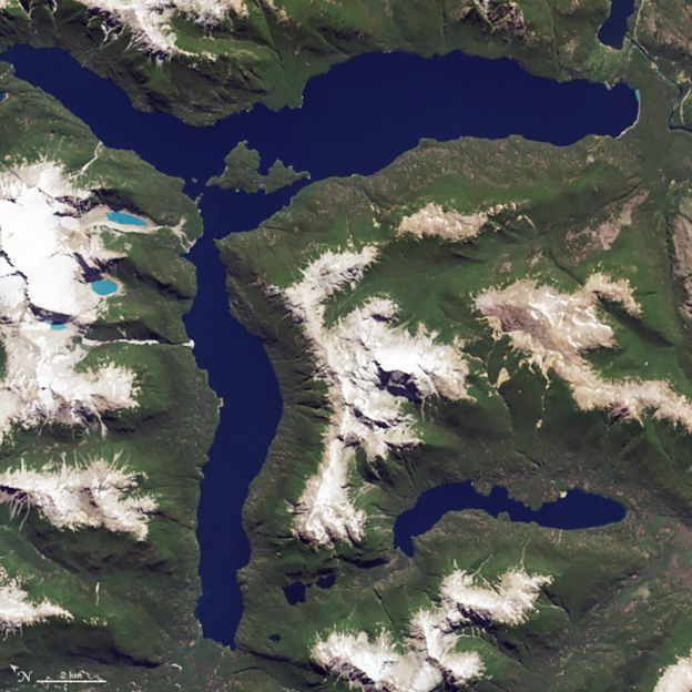  Lago Menéndez, Argentina. Foto: NASA