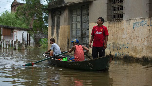 Inundación en Argentina