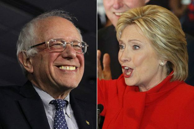 Bernie Sanders y Hillary Clinton