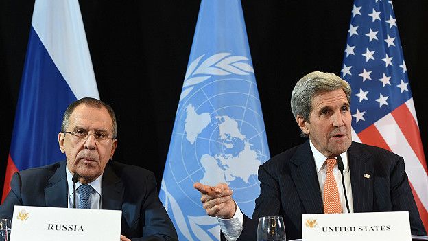 Serguéi Lavrov y John Kerry