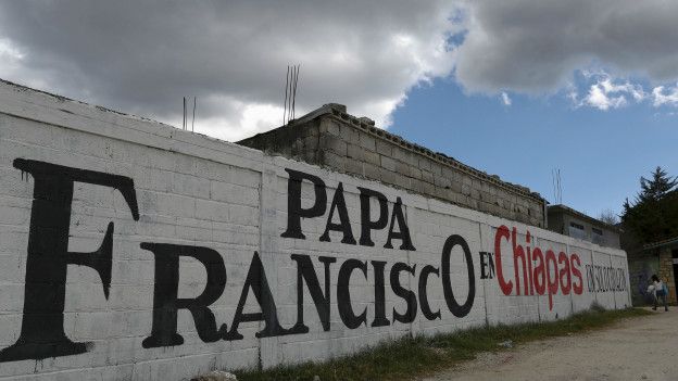 Visita del papa a Chiapas