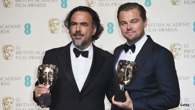 Alejandro González Iñárritu y Leonardo Di Caprio