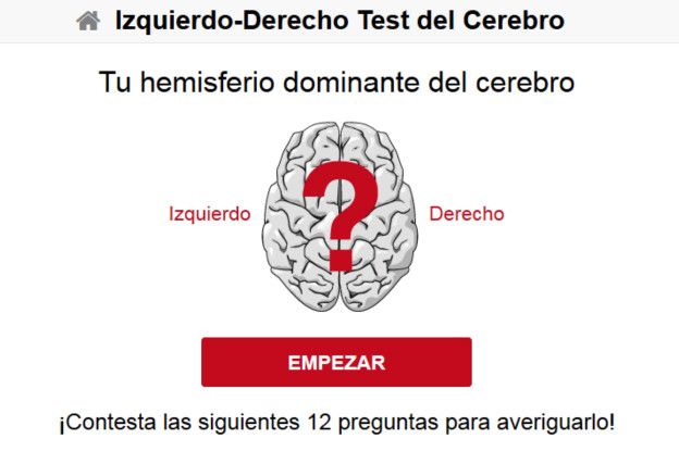 Test sobre los hemisferios cerebrales y la personalidad