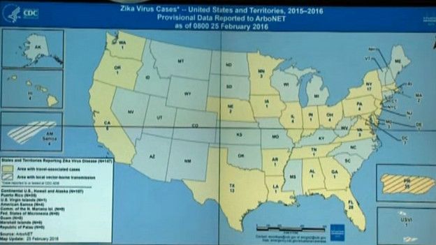 Mapa zika