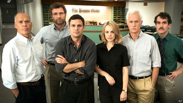Actores del film Spotlight