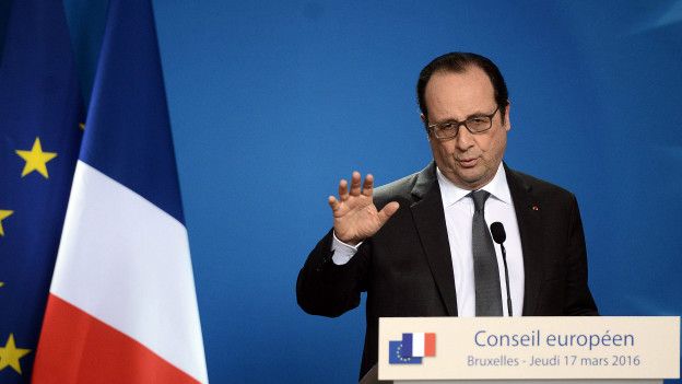 El presidente de Francia, Francois Hollande, advirtió que no era posible