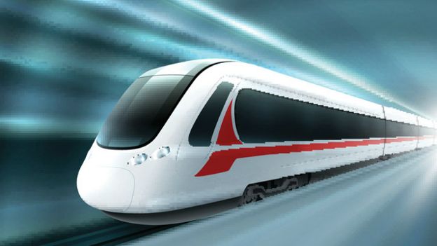 Un tren de alta velocidad