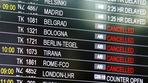 Bảng điện thông tin chuyến bay tại sân bay