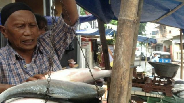 Pasar bandeng di Jakarta Barat