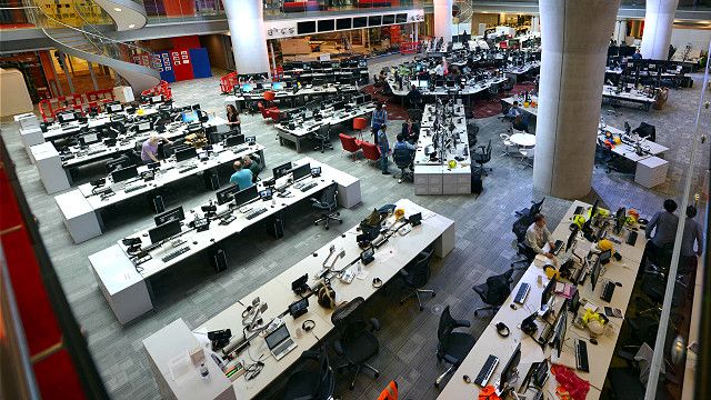 An open-plan office
