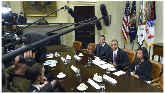 Tổng thống Mỹ Obama hội kiến Điếu Cày và các nhà báo