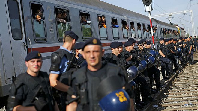 Policías croatas