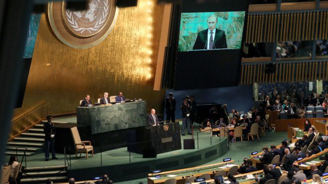 Putin en la ONU