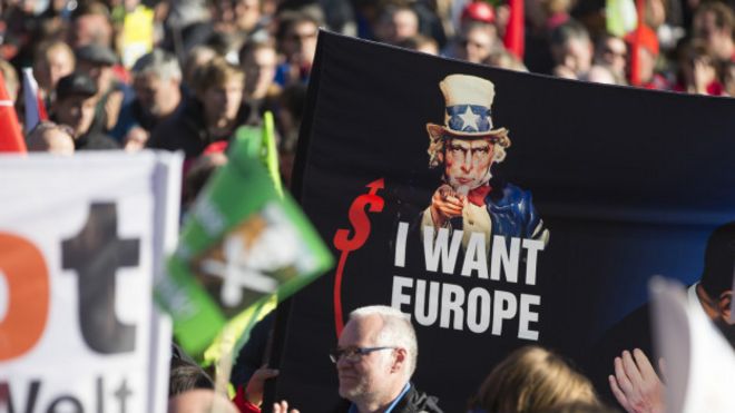 Protesta contra TTIP