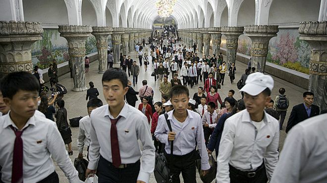 Habitantes de Pyongyang