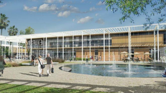 Imagen del diseño del campus de investigación de Cite City
