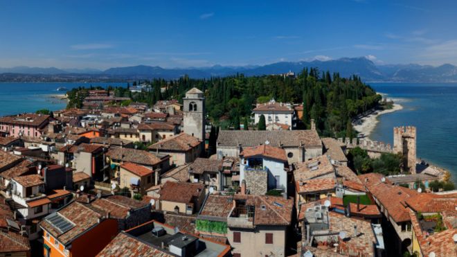 El lago de Garda, en Italia