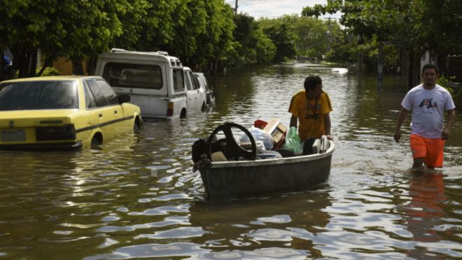 Inundaciones en Paraguay