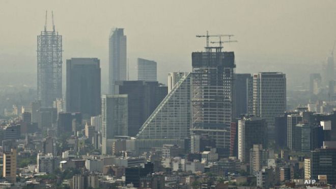 Ciudad de México en contingencia ambiental. Foto: AFP/Getty